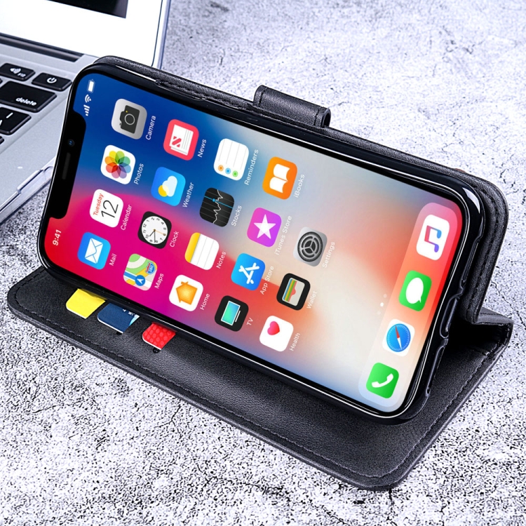 Étui Portefeuille Cuir Pour Motorola Moto E5 Play – Avec Protection écran + Stylet – Neuf