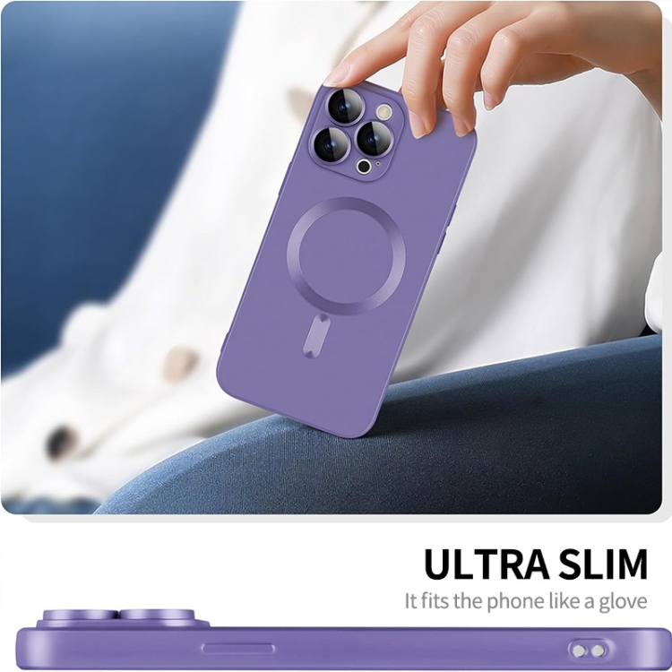 For iPhone 15 Plus ENKAY MagSafe Matte TPU Phone Case with Lens Film & Screen Glass Film(Purple) For iPhone 15 Plus ENKAY MagSafe Matte TPU Phone Case with Lens Film & Screen Glass Film(Purple)