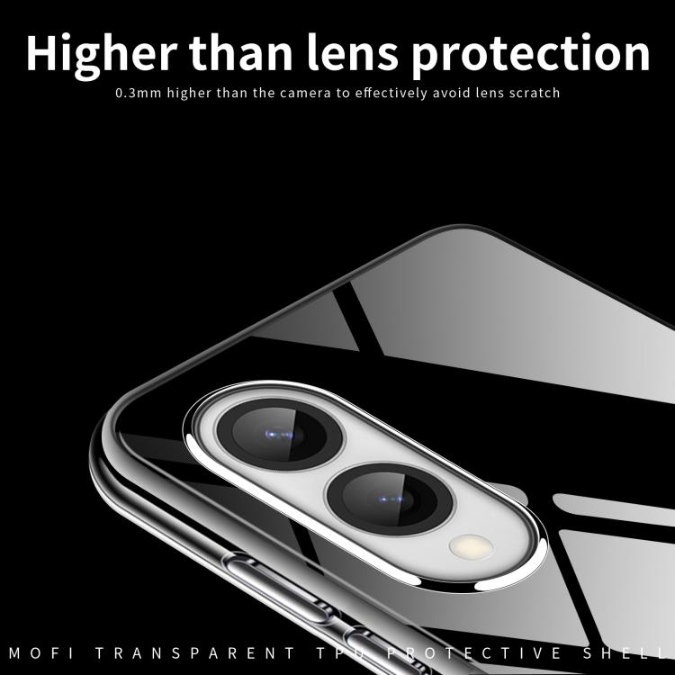 For Samsung Galaxy S25 Edge 5G MOFI Ming Series Ultra-thin TPU Phone Case(Transparent)