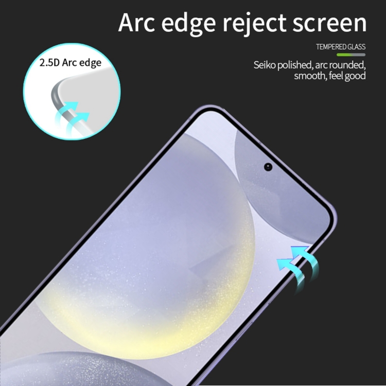 For Samsung Galaxy S25 5G PINWUYO 9H 2.5D Full Screen Tempered Glass Film(Black) For Samsung Galaxy S25 5G PINWUYO 9H 2.5D Full Screen Tempered Glass Film(Black)