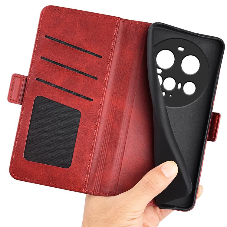 For Xiaomi 15 Ultra Dual-side Magnetic Buckle Horizontal Flip Leather Phone Case(Red)