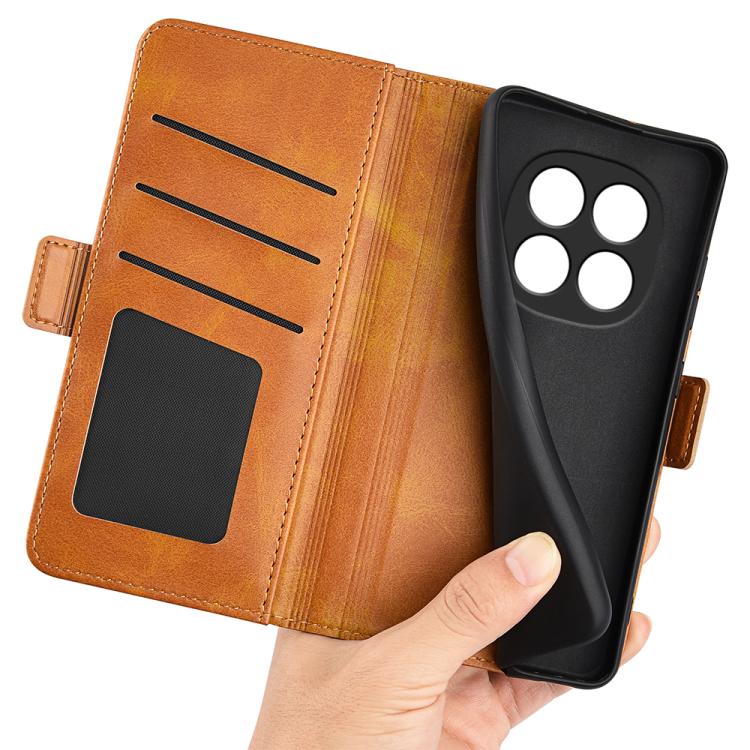 For Redmi Note 15 4G / 5G Global 164mm Dual-side Magnetic Buckle Horizontal Flip Leather Phone Case(Yellow)