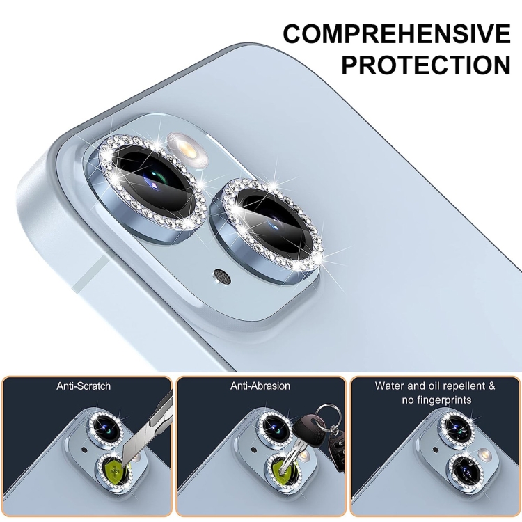 For iPhone 15 Pro / 15 Pro Max ENKAY AR Anti-reflection Individual Diamond Ring Camera Lens Glass Full Film(Deep Blue) For iPhone 15 Pro / 15 Pro Max ENKAY AR Anti-reflection Individual Diamond Ring Camera Lens Glass Full Film(Deep Blue)