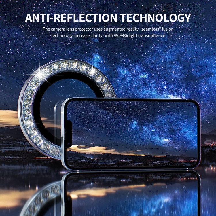 For iPhone 15 Pro / 15 Pro Max ENKAY AR Anti-reflection Individual Diamond Ring Camera Lens Glass Full Film(Deep Blue) For iPhone 15 Pro / 15 Pro Max ENKAY AR Anti-reflection Individual Diamond Ring Camera Lens Glass Full Film(Deep Blue)