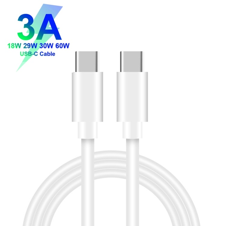 GAN 65W PD45W Dual Type-C / QC3.0 USB Multi Compatible Charger + 2m USB-C to USB-C Data Cable EU + US Plug White GAN 65W PD45W Dual Type-C / QC3.0 USB Multi Compatible Charger + 2m USB-C to USB-C Data Cable EU + US Plug White