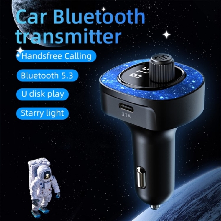 C22 Bluetooth FM Transmitter Hands-free Call Voltage Detection Car