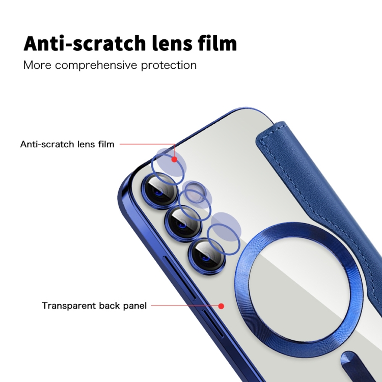 For Samsung Galaxy S23 FE 5G Shield MagSafe RFID Anti-theft Leather Phone Case(Dark Blue) For Samsung Galaxy S23 FE 5G Shield MagSafe RFID Anti-theft Leather Phone Case(Dark Blue)