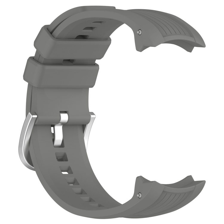 Para Amazfit Balance A2286 Correa de reloj de silicona con textura vertical  (gris oscuro)