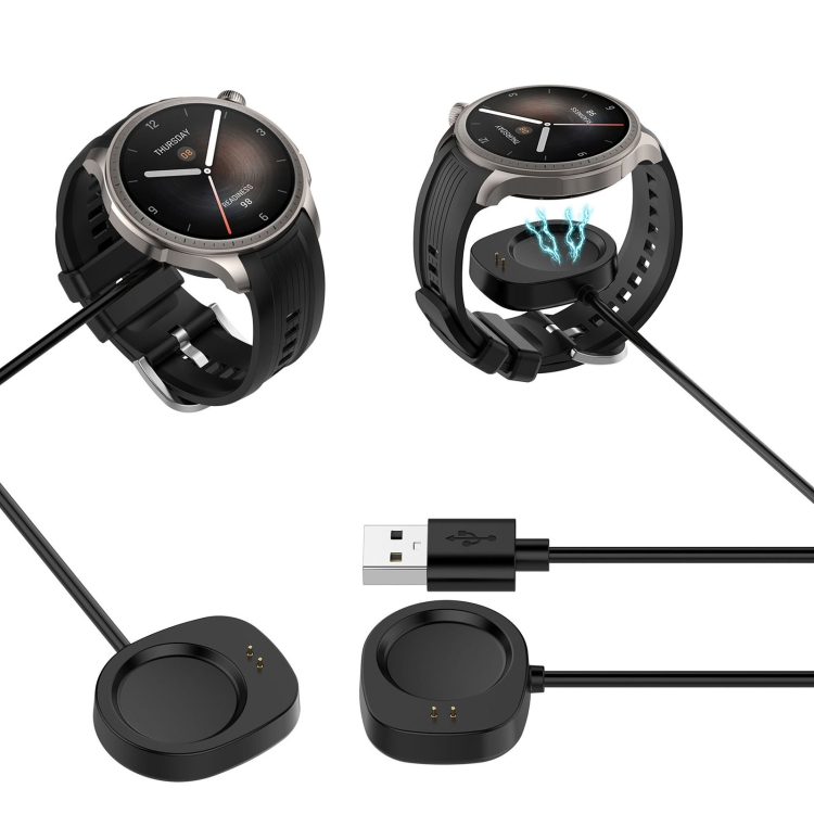Per Amazfit Balance A2286 Smart Watch Caricatore cavo di ricarica con  aspirazione magnetica (nero)