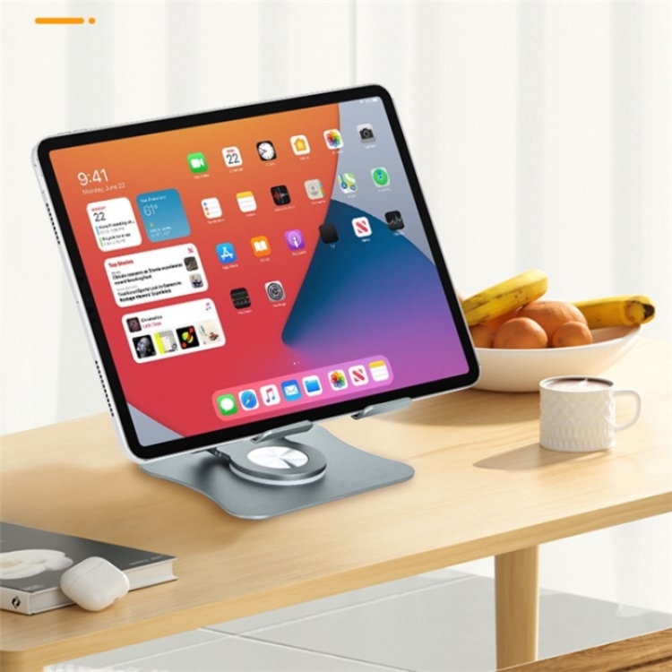 G68 360-Degree Rotating Foldable Phone Tablet Desktop Holder(Dark Grey) - B6