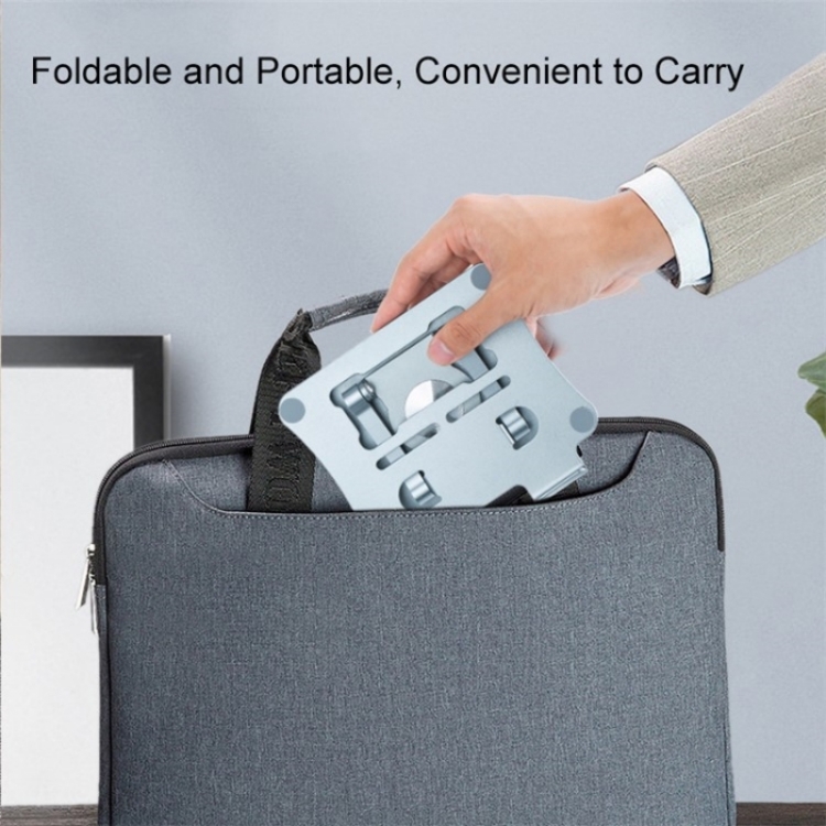 G68 360-Degree Rotating Foldable Phone Tablet Desktop Holder(Dark Grey) - B7
