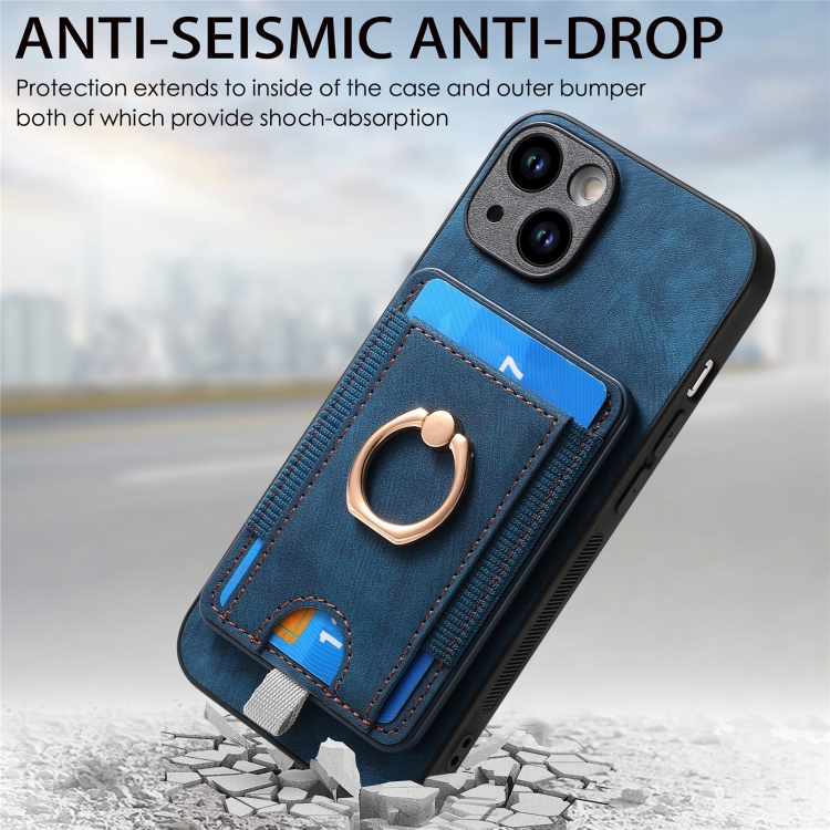 For iPhone 7 / 8/ SE 2022 Retro Splitable Magnetic Card Bag Leather Phone Case(Blue) For iPhone 7 / 8/ SE 2022 Retro Splitable Magnetic Card Bag Leather Phone Case(Blue)