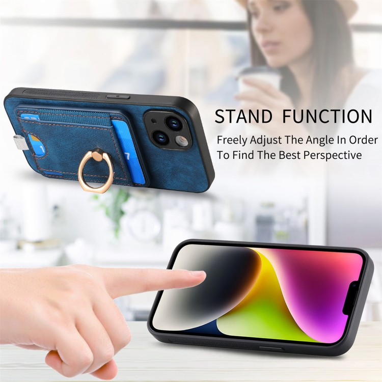 For iPhone 7 / 8/ SE 2022 Retro Splitable Magnetic Card Bag Leather Phone Case(Blue) For iPhone 7 / 8/ SE 2022 Retro Splitable Magnetic Card Bag Leather Phone Case(Blue)