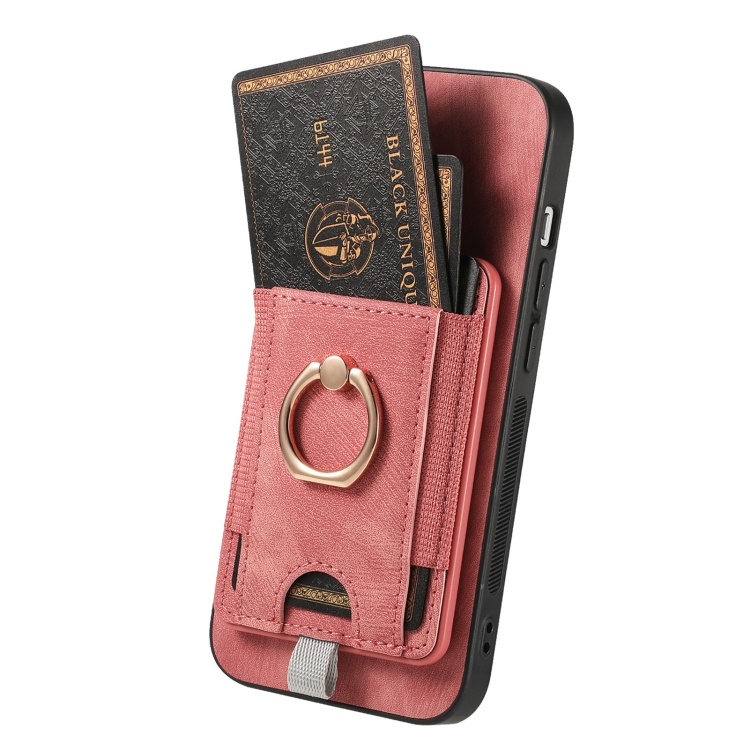 For iPhone 11 Pro Max Retro Splitable Magnetic Card Bag Leather Phone Case(Pink) For iPhone 11 Pro Max Retro Splitable Magnetic Card Bag Leather Phone Case(Pink)