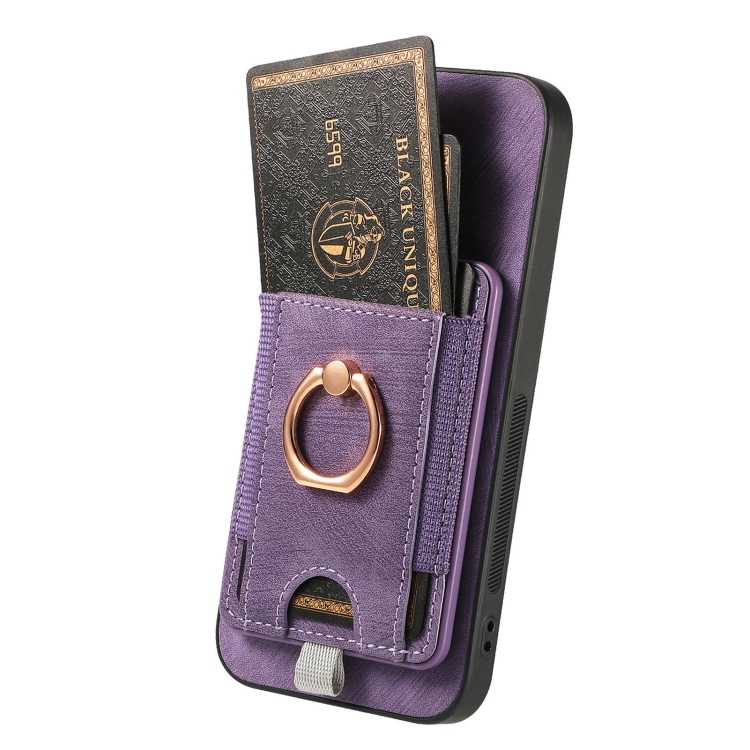 For Samsung Galaxy S23 5G Retro Splitable Magnetic Card Bag Leather Phone Case(Purple) For Samsung Galaxy S23 5G Retro Splitable Magnetic Card Bag Leather Phone Case(Purple)