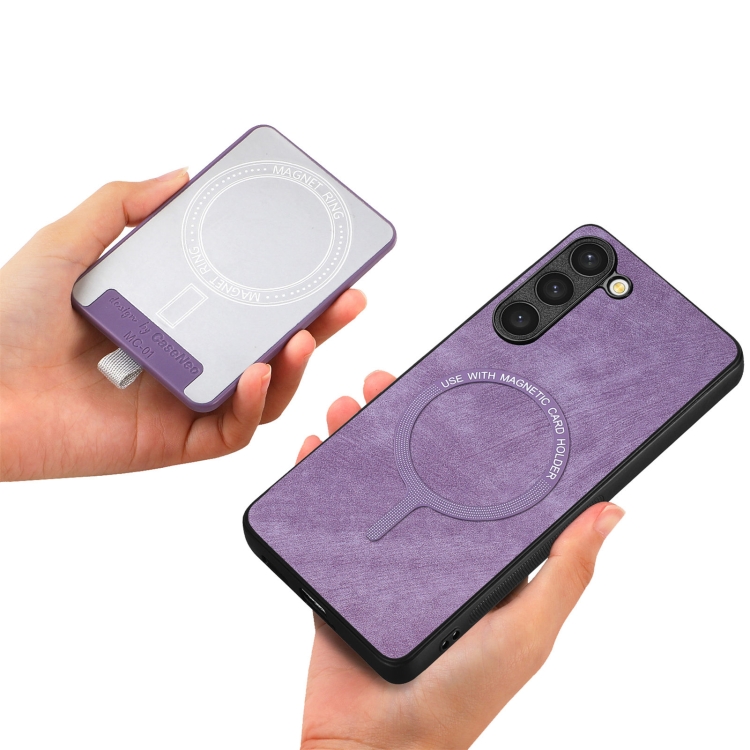 For Samsung Galaxy S23 5G Retro Splitable Magnetic Card Bag Leather Phone Case(Purple) For Samsung Galaxy S23 5G Retro Splitable Magnetic Card Bag Leather Phone Case(Purple)