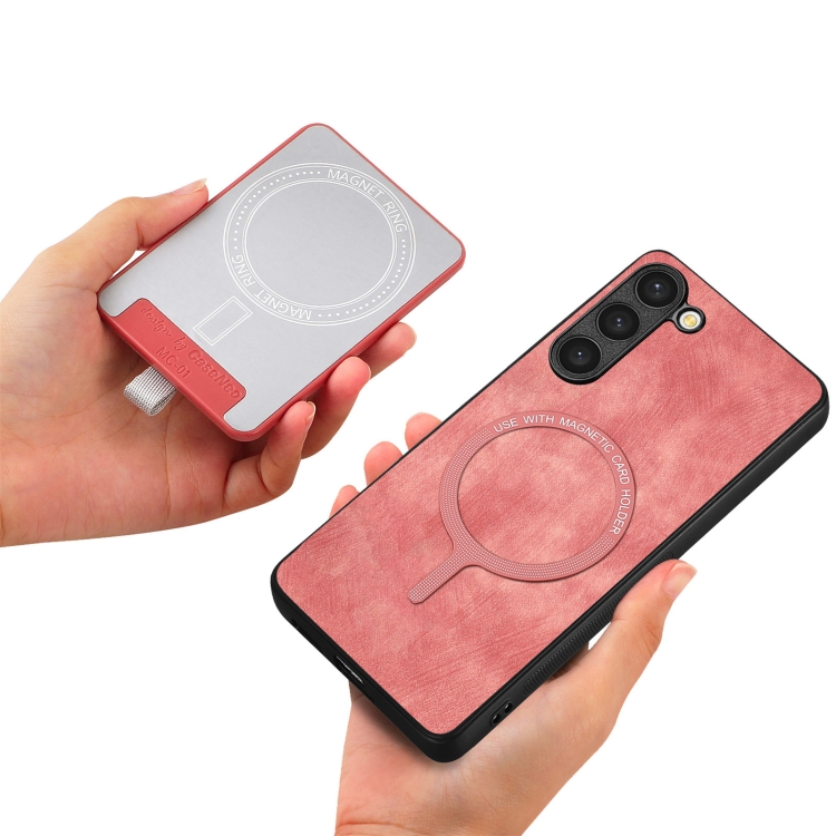 For Samsung Galaxy S23+ 5G Retro Splitable Magnetic Card Bag Leather Phone Case(Pink) For Samsung Galaxy S23+ 5G Retro Splitable Magnetic Card Bag Leather Phone Case(Pink)