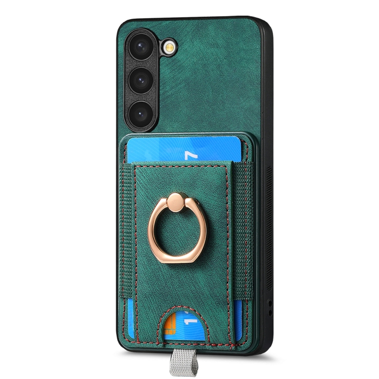 For Samsung Galaxy S24 Ultra 5G Retro Splitable Magnetic Card Bag Leather Phone Case(Green) For Samsung Galaxy S24 Ultra 5G Retro Splitable Magnetic Card Bag Leather Phone Case(Green)