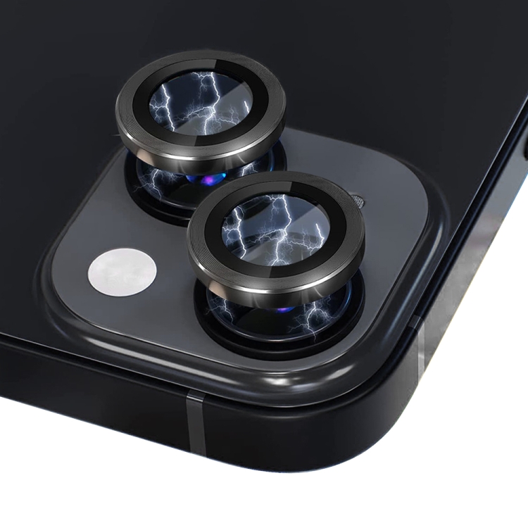 For iPhone 15 / 15 Plus NORTHJO Camera Lens Protector Tempered Glass CD Vein Metal Ring Film(Black) For iPhone 15 / 15 Plus NORTHJO Camera Lens Protector Tempered Glass CD Vein Metal Ring Film(Black)