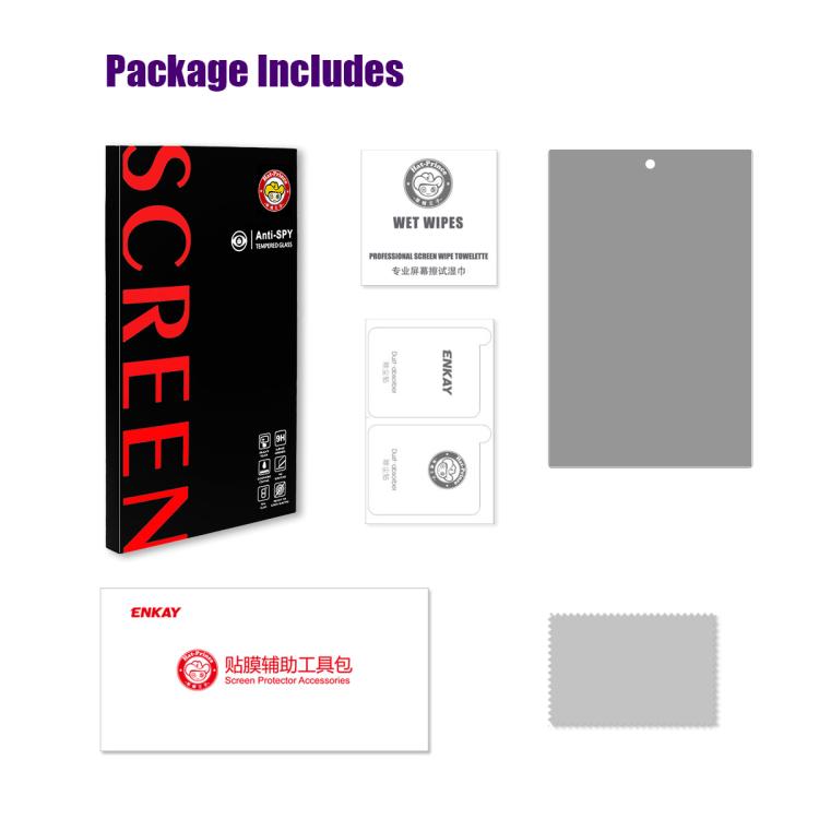 For Galaxy Z Fold8 5G Outer Screen ENKAY Hat-Prince 28 Degree Anti-peeping Privacy Tempered Glass Film