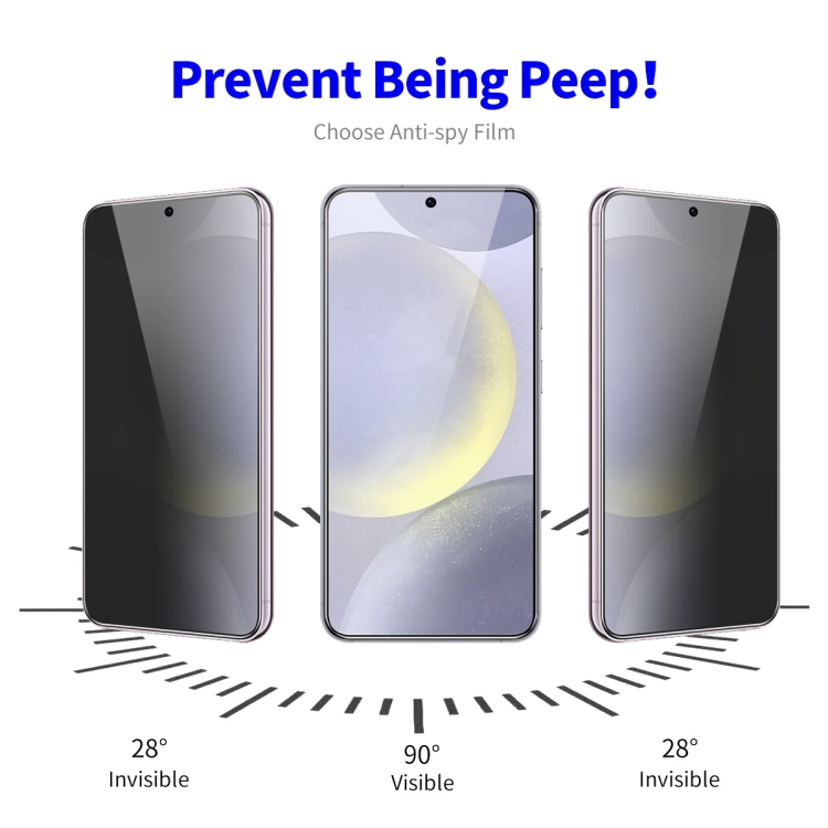 For Samsung Galaxy S23+ 5G 5pcs ENKAY Hat-Prince 28 Degree Anti-peeping Privacy Tempered Glass Film