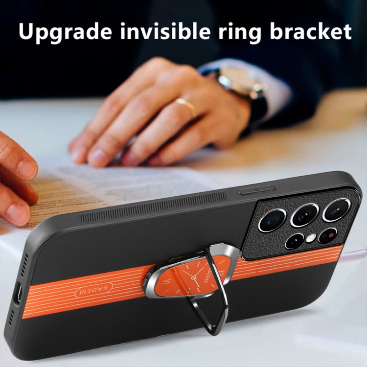 For Samsung Galaxy S21 Ultra 5G Magnetic Litchi Leather Back Phone Case with Holder(Black) For Samsung Galaxy S21 Ultra 5G Magnetic Litchi Leather Back Phone Case with Holder(Black)