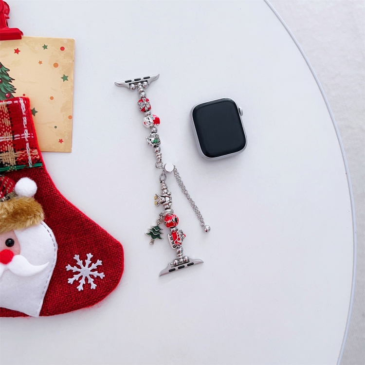 For Apple Watch Series 41mm Zinc Alloy Christmas Watch Band(Green)