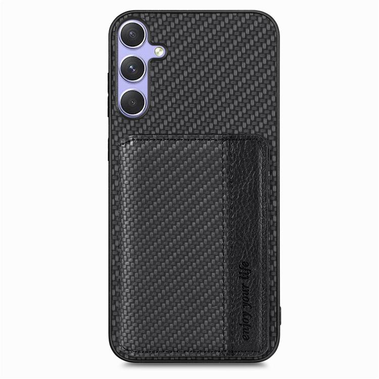 For Samsung Galaxy S25 Ultra 5G Carbon Fiber Magnetic Card Wallet RFID Blocking Phone Case(Black) For Samsung Galaxy S25 Ultra 5G Carbon Fiber Magnetic Card Wallet RFID Blocking Phone Case(Black)