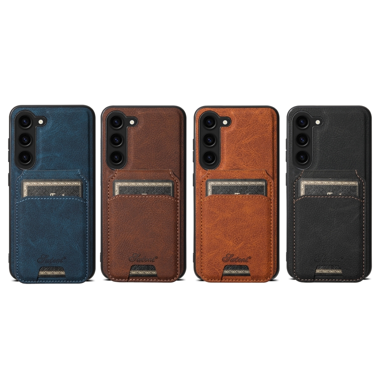 For Samsung Galaxy S24 Ultra 5G Suteni H16 Litchi Texture Leather Detachable Wallet Back Phone Case(Khaki) For Samsung Galaxy S24 Ultra 5G Suteni H16 Litchi Texture Leather Detachable Wallet Back Phone Case(Khaki)