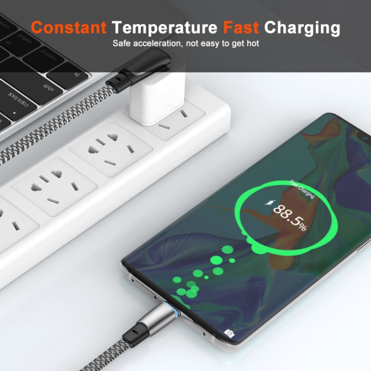ENKAY PD30W Elbow Type-C to 8 Pin Fast Charging Data Braid Cable with Indicator Light, Length:0.5m ENKAY PD30W Elbow Type-C to 8 Pin Fast Charging Data Braid Cable with Indicator Light, Length:0.5m