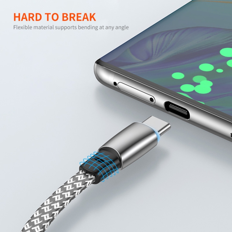 ENKAY PD30W Elbow Type-C to 8 Pin Fast Charging Data Braid Cable with Indicator Light, Length:0.5m ENKAY PD30W Elbow Type-C to 8 Pin Fast Charging Data Braid Cable with Indicator Light, Length:0.5m