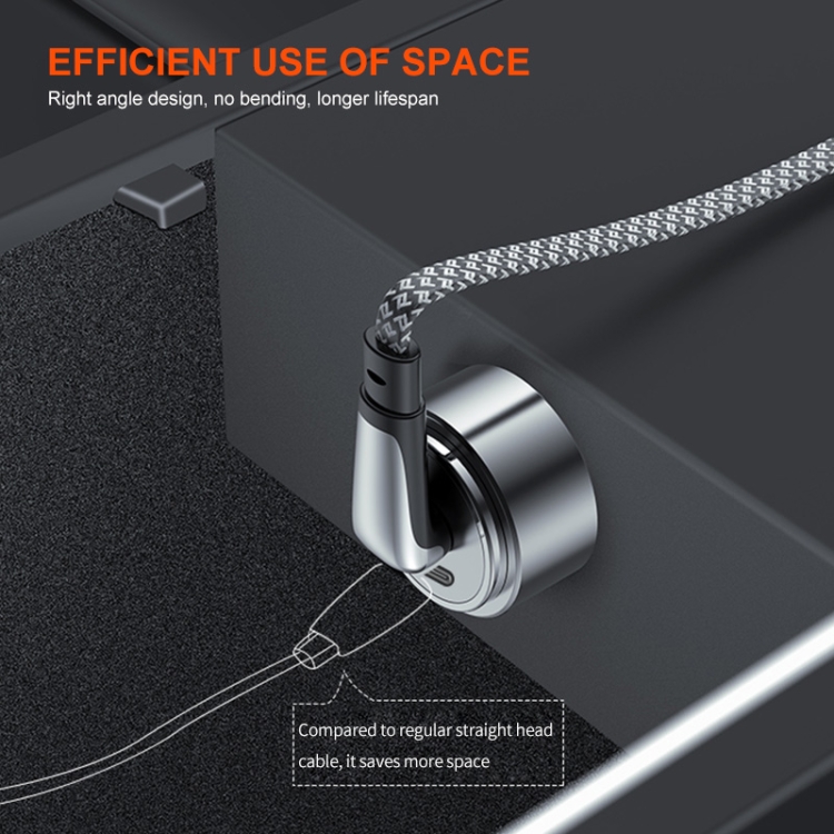 ENKAY PD30W Elbow Type-C to 8 Pin Fast Charging Data Braid Cable with Indicator Light, Length:0.5m ENKAY PD30W Elbow Type-C to 8 Pin Fast Charging Data Braid Cable with Indicator Light, Length:0.5m