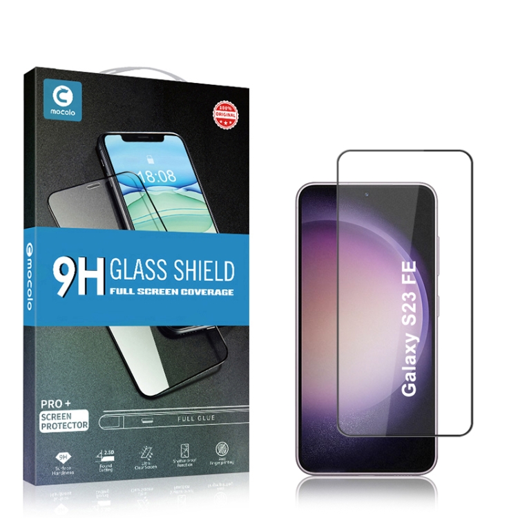 For Samsung Galaxy S23 FE 5G mocolo 2.5D Full Glue Full Cover Tempered Glass Film For Samsung Galaxy S23 FE 5G mocolo 2.5D Full Glue Full Cover Tempered Glass Film