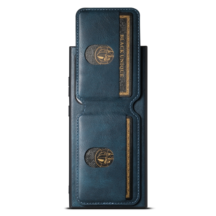 For Samsung Galaxy S22 Ultra 5G Suteni H02 Leather Wallet Stand Back Phone Case(Blue) For Samsung Galaxy S22 Ultra 5G Suteni H02 Leather Wallet Stand Back Phone Case(Blue)