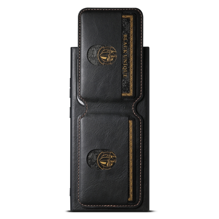 For Samsung Galaxy S23 FE 5G Suteni H02 Leather Wallet Stand Back Phone Case(Black) For Samsung Galaxy S23 FE 5G Suteni H02 Leather Wallet Stand Back Phone Case(Black)