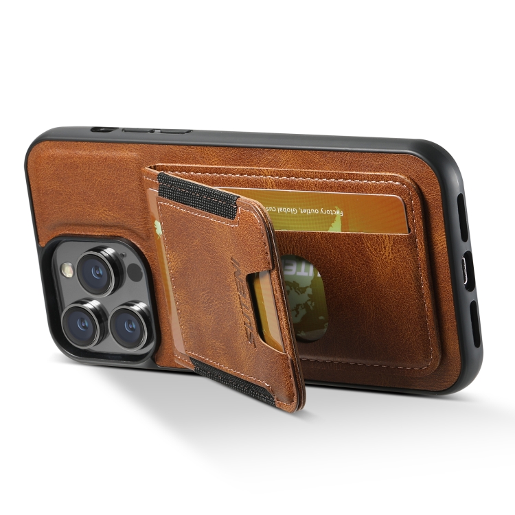 For iPhone 11 Pro Max Suteni H03 Oil Wax Leather Wallet Stand Back Phone Case(Brown) For iPhone 11 Pro Max Suteni H03 Oil Wax Leather Wallet Stand Back Phone Case(Brown)