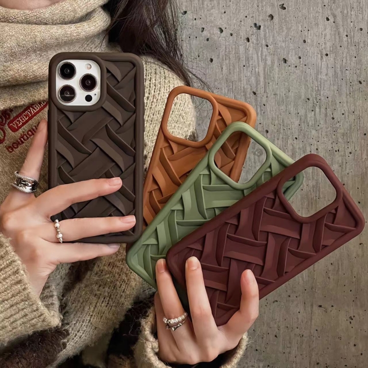 For iPhone 13 Pro Max 3D Weave TPU Phone Case(Green) For iPhone 13 Pro Max 3D Weave TPU Phone Case(Green)