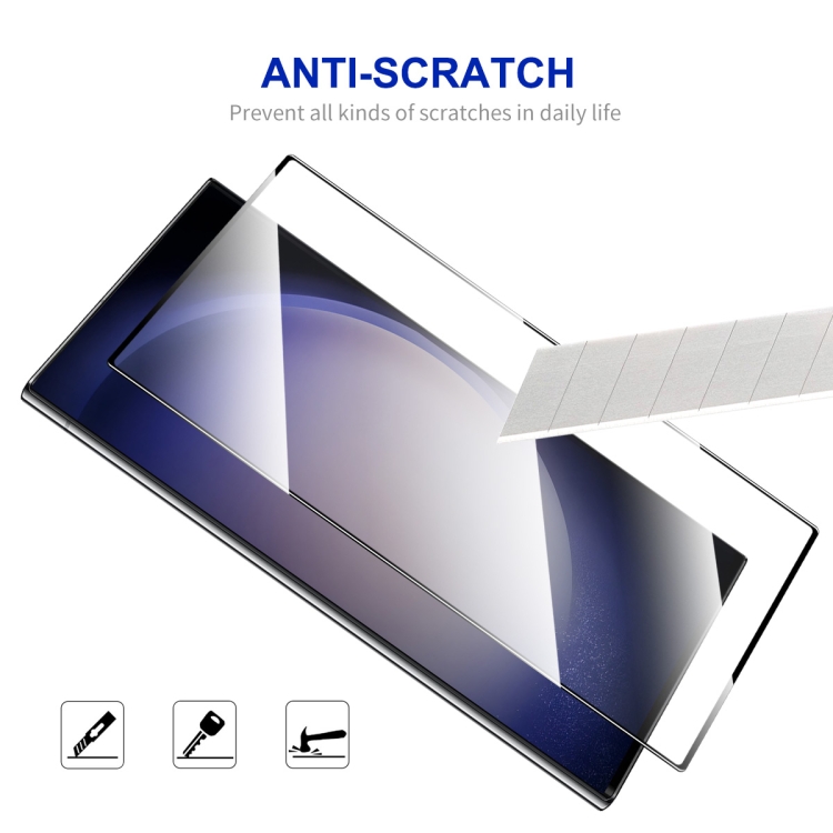 For Samsung Galaxy S24 Ultra 5G 2pcs ENKAY Hat-Prince 0.18mm High Aluminum-silicon Tempered Glass Film, Support Ultrasonic Fingerprint Unclock