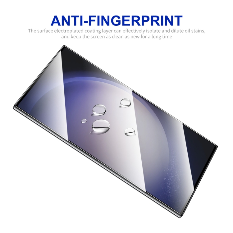 For Samsung Galaxy S24 Ultra 5G 2pcs ENKAY Hat-Prince 0.18mm High Aluminum-silicon Tempered Glass Film, Support Ultrasonic Fingerprint Unclock