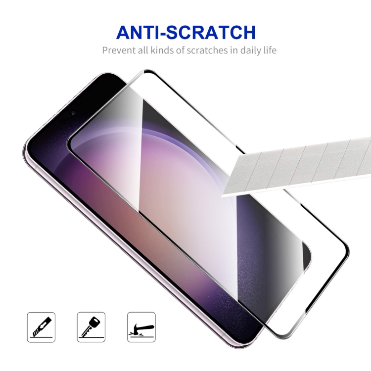 For Samsung Galaxy S24 5G 5pcs ENKAY Hat-Prince 0.18mm High Aluminum-silicon Tempered Glass Film, Support Ultrasonic Fingerprint Unclock For Samsung Galaxy S24 5G 5pcs ENKAY Hat-Prince 0.18mm High Aluminum-silicon Tempered Glass Film, Support Ultrasonic Fingerprint Unclock