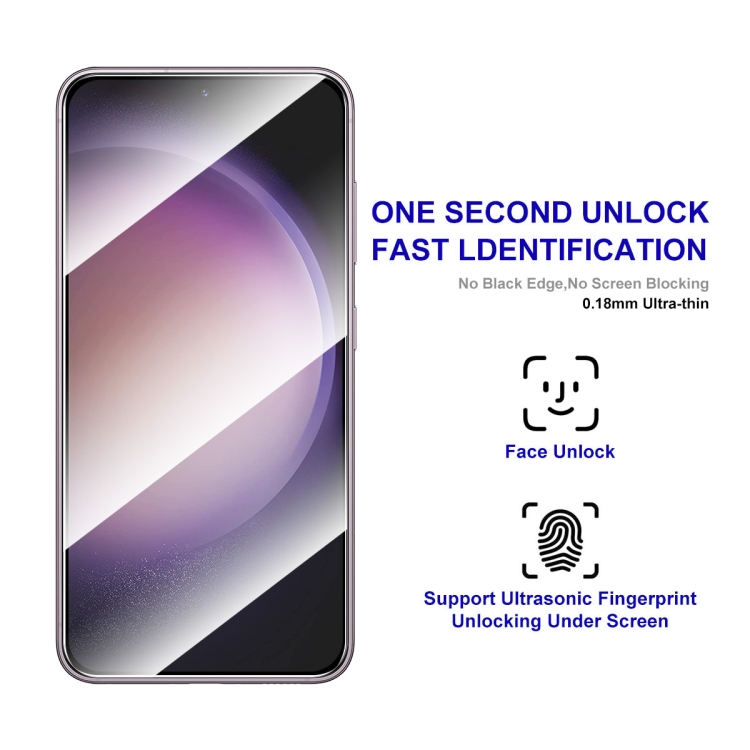 For Samsung Galaxy S24+ 5G 5pcs ENKAY Hat-Prince 0.18mm High Aluminum-silicon Tempered Glass Film, Support Ultrasonic Fingerprint Unclock For Samsung Galaxy S24+ 5G 5pcs ENKAY Hat-Prince 0.18mm High Aluminum-silicon Tempered Glass Film, Support Ultrasonic Fingerprint Unclock