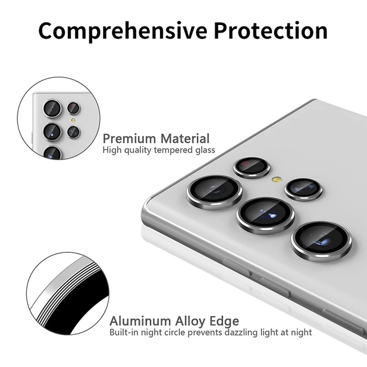 Hat Prince Protecteur d'objectif aluminium verre trempé Samsung