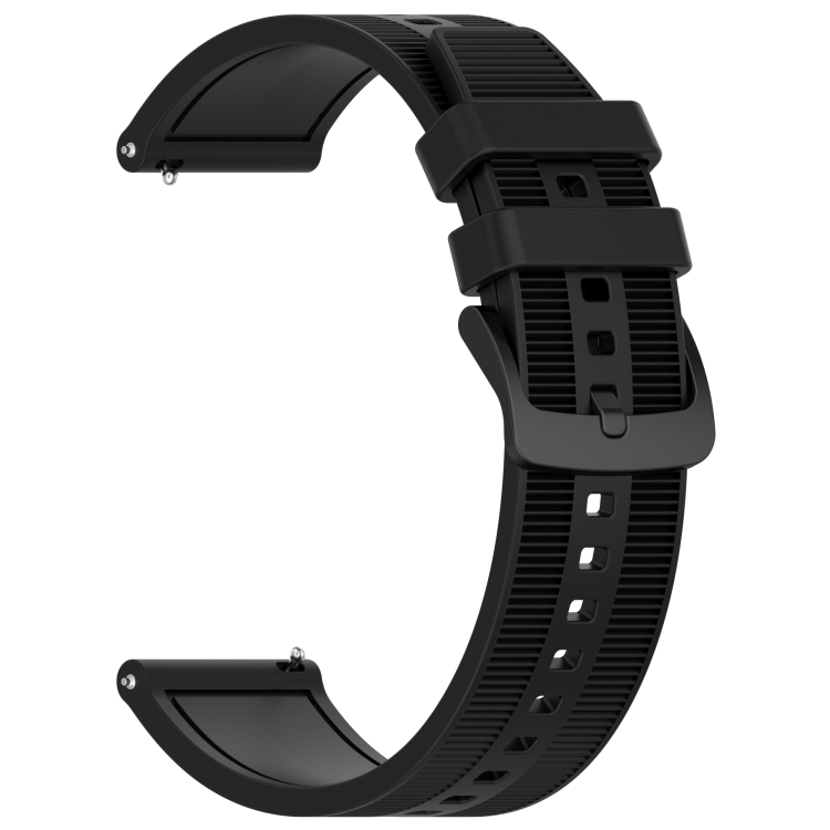 Para Amazfit Balance Correa de reloj de color sólido de silicona  texturizada de 22 mm (negro)