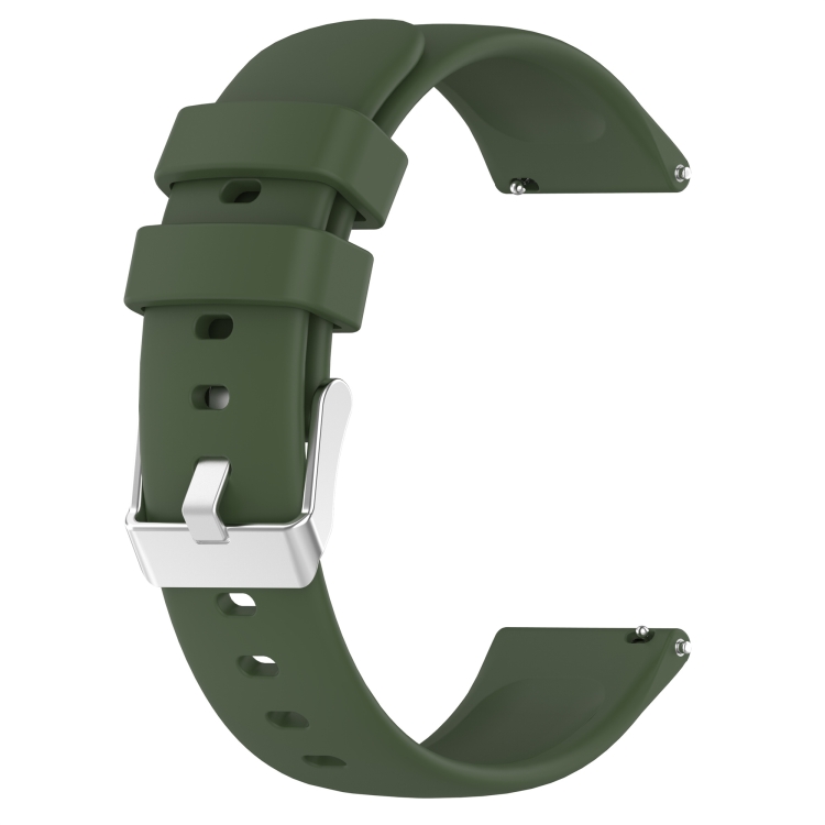 Per Amazfit GTS 2 mini cinturino in twill di silicone da 20 mm (verde)