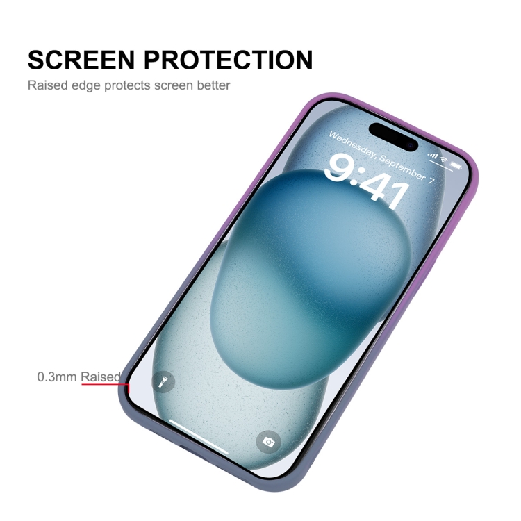 For iPhone 16 ENKAY Hat-Prince MagSafe Rainbow Gradient Silicone Phone Case with Lens Film(Orange Yellow) For iPhone 16 ENKAY Hat-Prince MagSafe Rainbow Gradient Silicone Phone Case with Lens Film(Orange Yellow)