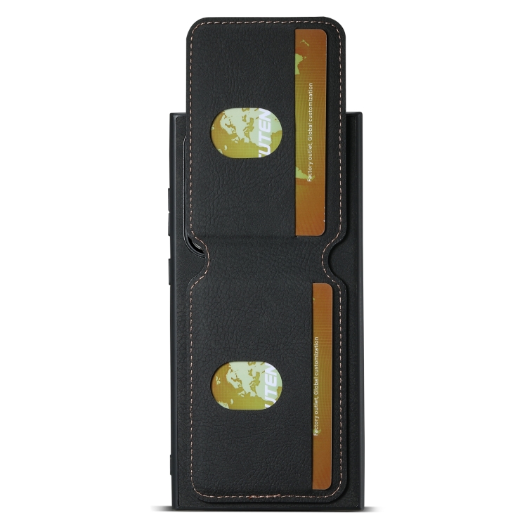 For Samsung Galaxy S24 Ultra 5G Suteni H02 Litchi Leather Card Wallet Stand Back Phone Case(Black) For Samsung Galaxy S24 Ultra 5G Suteni H02 Litchi Leather Card Wallet Stand Back Phone Case(Black)