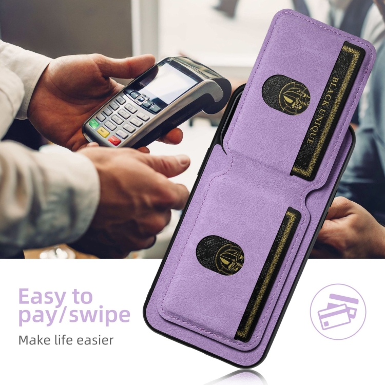 For Samsung Galaxy S23+ 5G Suteni H02 Litchi Leather Card Wallet Stand Back Phone Case(Purple) For Samsung Galaxy S23+ 5G Suteni H02 Litchi Leather Card Wallet Stand Back Phone Case(Purple)