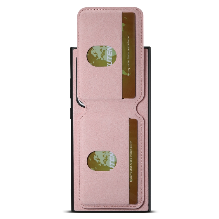 For Samsung Galaxy S22 Ultra 5G Suteni H02 Litchi Leather Card Wallet Stand Back Phone Case(Pink) For Samsung Galaxy S22 Ultra 5G Suteni H02 Litchi Leather Card Wallet Stand Back Phone Case(Pink)