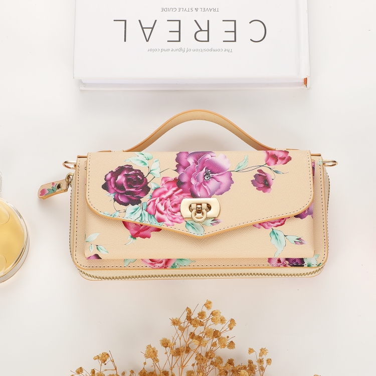 For Samsung Galaxy S22 5G Flower Multi-functional Crossbody Zipper Wallet Leather Phone Case(Yellow) For Samsung Galaxy S22 5G Flower Multi-functional Crossbody Zipper Wallet Leather Phone Case(Yellow)