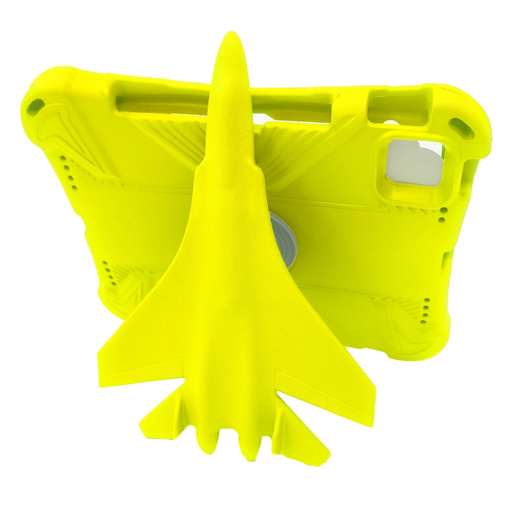 For iPad 10th Gen 10.9 2022 360 Rotation Aircraft Holder EVA Shockproof Tablet Case(Yellow) For iPad 10th Gen 10.9 2022 360 Rotation Aircraft Holder EVA Shockproof Tablet Case(Yellow)
